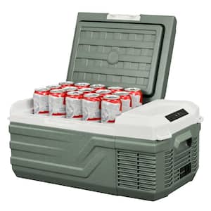 16 Qt. Portable Car Refrigerator 12 Volt Electric Cooler Freezer -4°F to 68°F Compressor Fridge Chest Cooler
