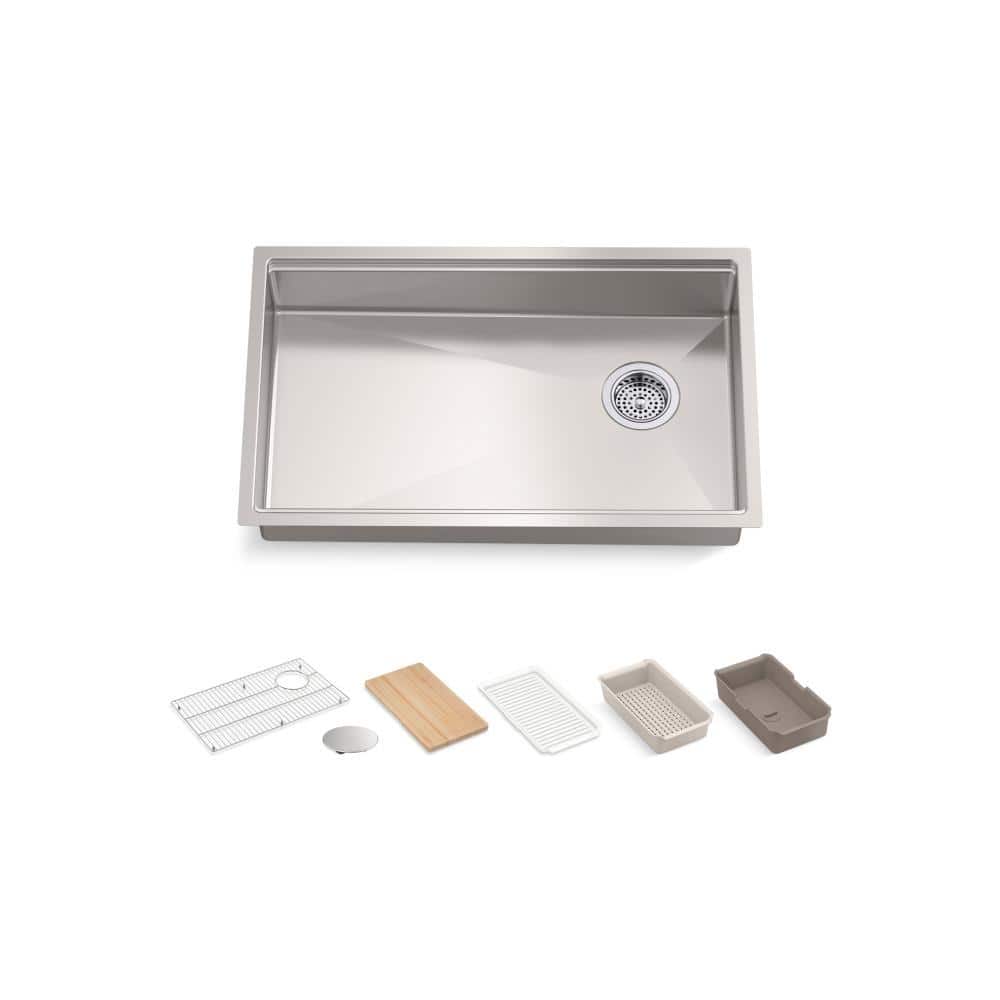 Elkay SS 33 x 22 x 9 Equal Double Dual Mt Sink Kit w Aqua