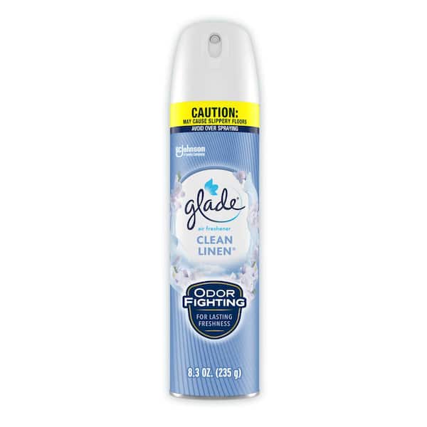 Glade 8.3 oz. Clean Linen Room Air Freshener Spray 346467 - The Home Depot