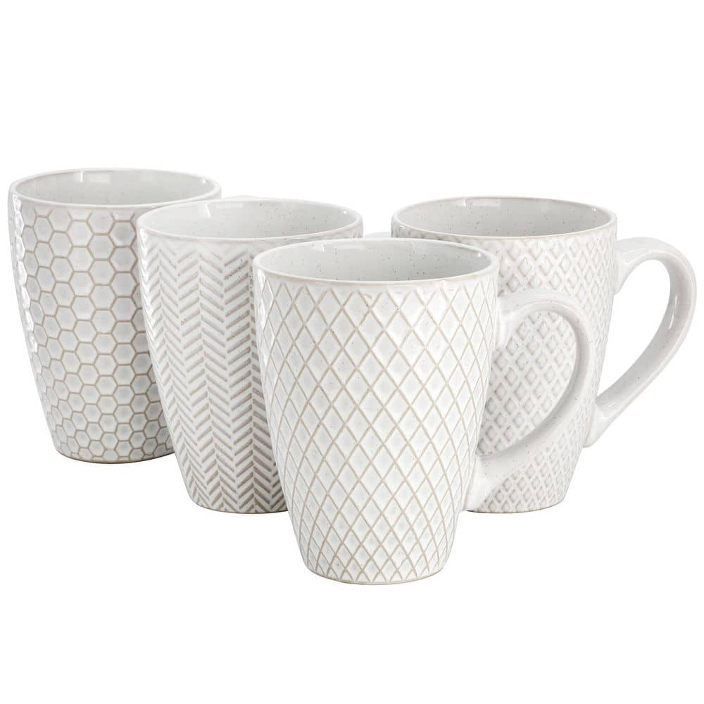 APPLEBUM MUG CUP 6個 set Gibson Earlhart 4 Piece 16 Ounce Stoneware Assorted Pattern
