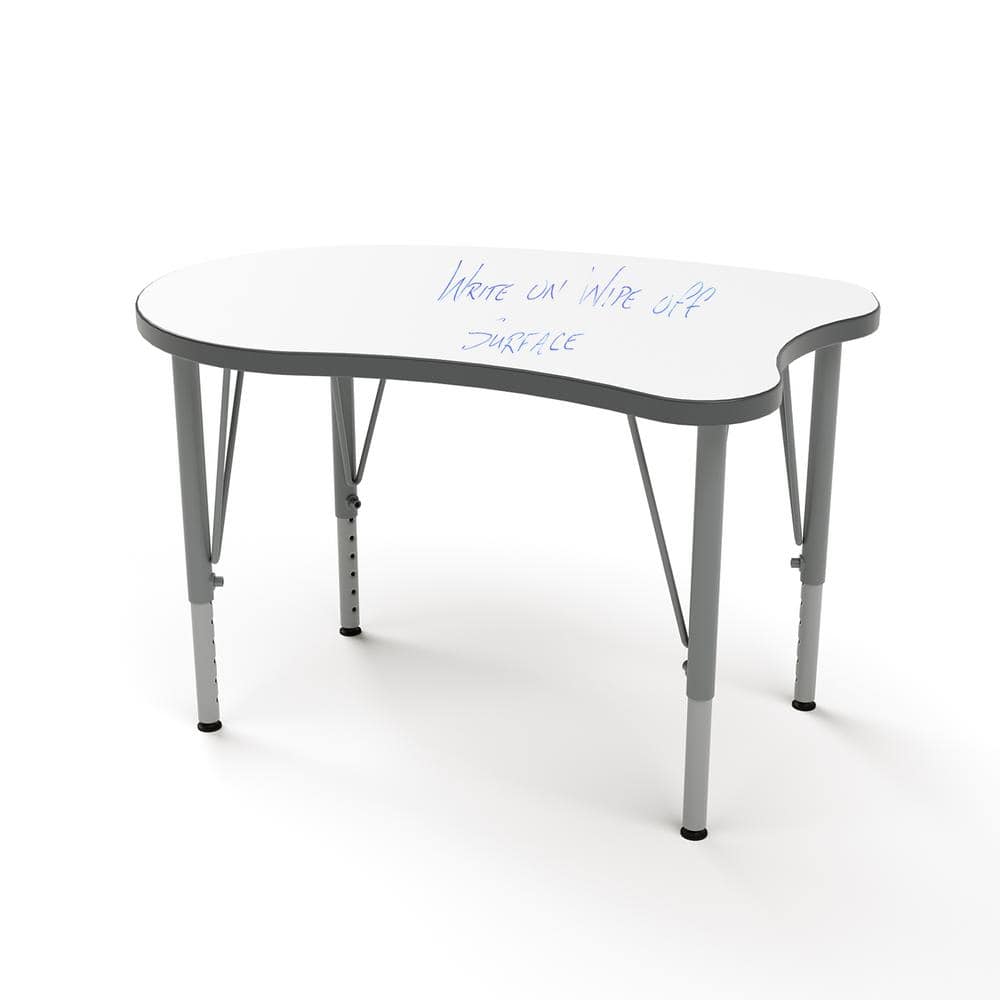 Versa Desk Curve Laminate Height Adjustable Kids Table Write-On/Wipe-Off To