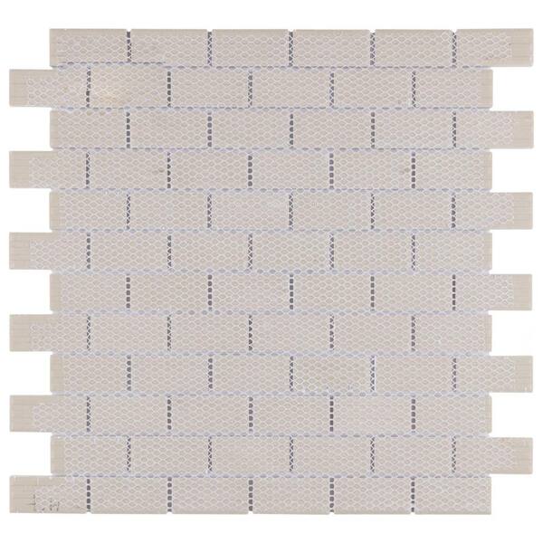 Merola Tile Metro Subway Glossy White 11-3/4 in. x 11-3/4 in. x