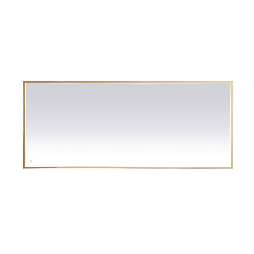 Timeless Home 72 in. W x 30 in. H Modern Rectangular Aluminum Framed LED Ba