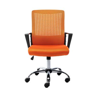 Orange Mesh Ergonomic Office Tack Chair
