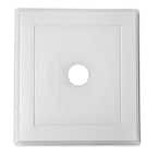 7.13 in. x 7.88 in. Universal Mounting Block in White