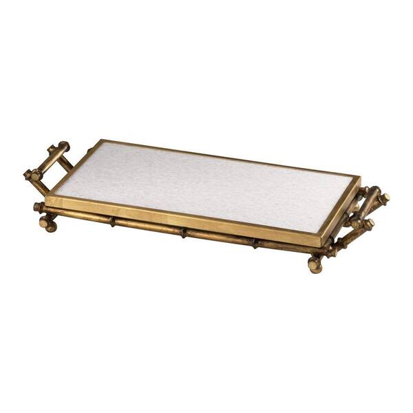Filament Design Prospect 3.5 in. x 26 in. Gold Bamboo Tray