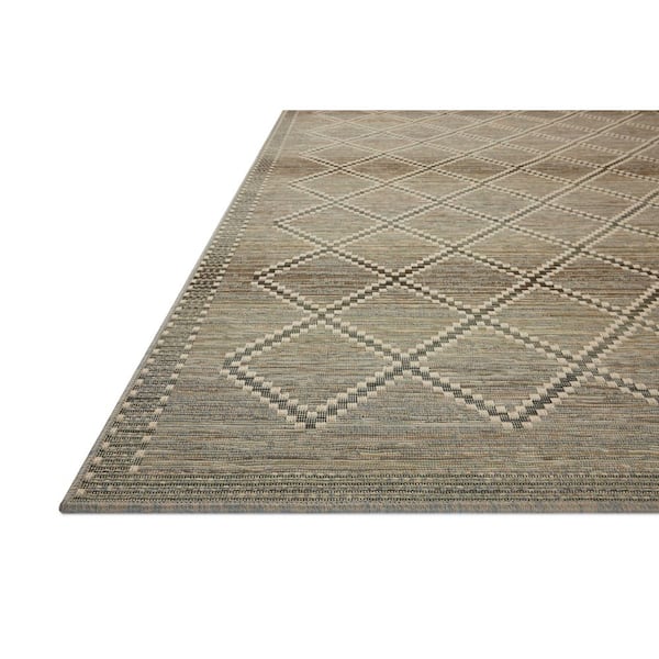 Saylor Stone / Ivory 11 ft. x 15 ft. Indoor/Outdoor Area Rug