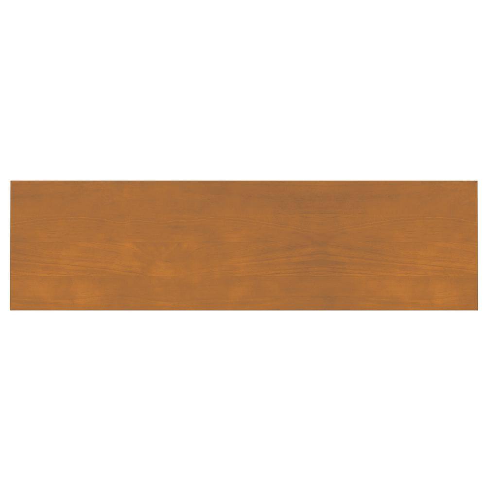 Light Golden Brown Pine and Plywood Storage Cabinet with Glass Doors