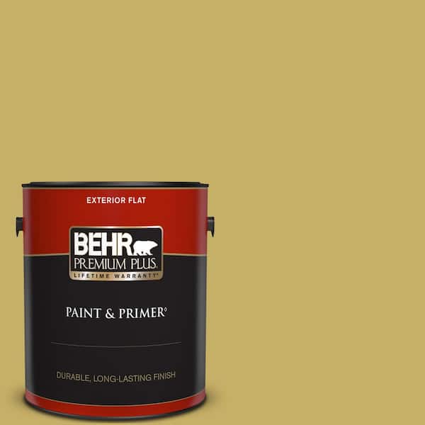 BEHR PREMIUM PLUS 1 gal. #BIC-41 Champagne Grape Flat Exterior Paint & Primer