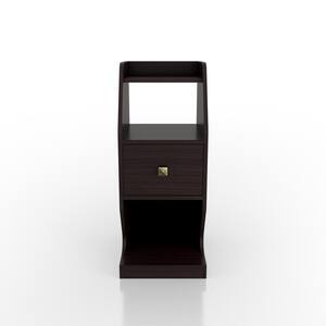 Yountville 1-Drawer Espresso Nightstand (31.5 in. H x 13 in. W x 17.7 in. D)