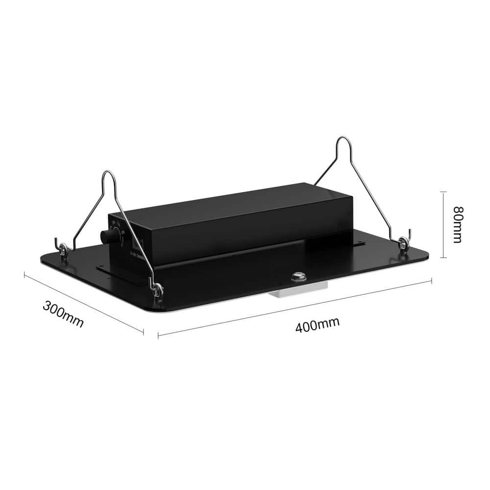 VEVOR 17.68-Inch Black Aluminum LED Grow Light Kit