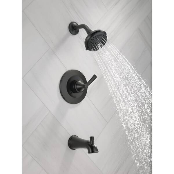 Delta Casara Single-Handle 6-Spray Tub and Shower Faucet in Matte Black ( Valve Included) 144862-BL - The Home Depot