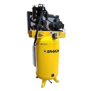 Industrial PLUS 80 Gal. 5 HP 1-Phase Silent Air Electric Air Compressor with pressure lubricated pump