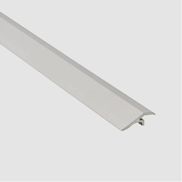 Novonivel Mini Matt Silver 1/4 in x 8-1/2 in Aluminium Tile Edging trim