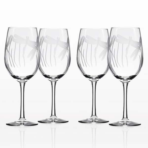 Rolf Glass Pineapple 12 oz. Clear White Wine Glass (Set of 4) 205427-S4 -  The Home Depot