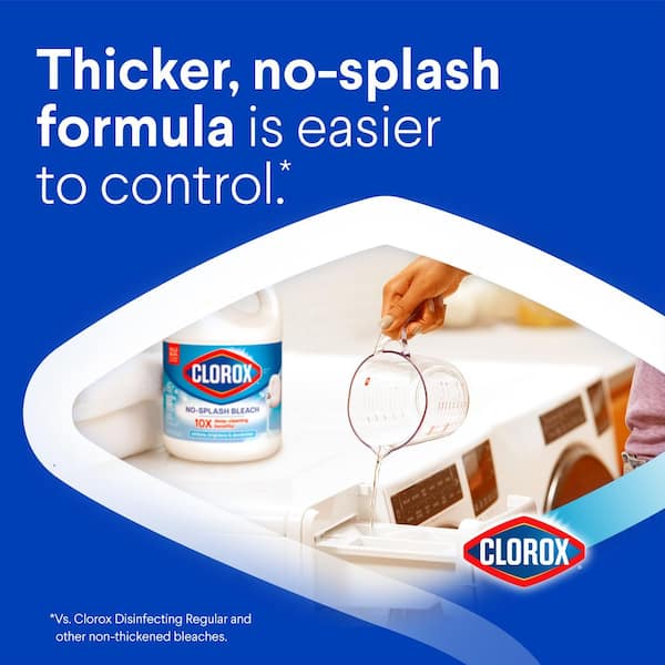 Splash Less Regular Concentrated Disinfecting Liquid Laundry Bleach, 77 fl. fl.oz.