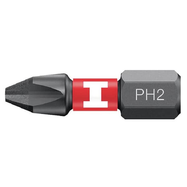 Hilti #2 1/4 in. Philips Hex Diamond 1 in. Impact Screwdriver Bit (10-Pack)