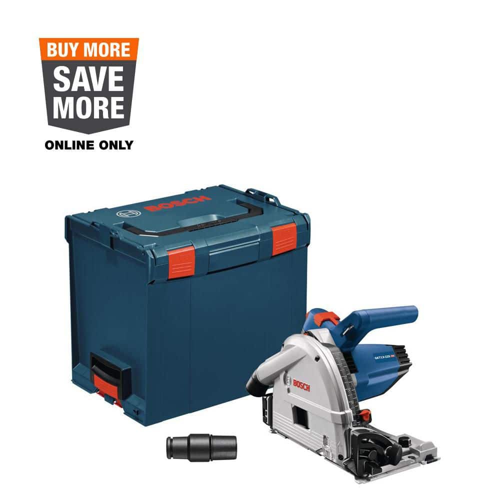 Bosch 6-1/2 in. 13 Amp Corded Track Saw with Plunge Action and L-Boxx Carrying Case