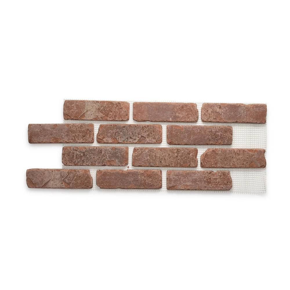 Millhouse 28 in. x 10.5 in. x 0.625 in. Brickwebb Thin Brick Sheets - Flats (Box of 4 Sheets) price history on PriceWatchPro