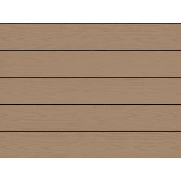 Advanced PVC Harvest 5/4 in. x 6 in. x 20 ft. Square Brownstone PVC Deck Board (Actual: 1 in. x 5 1/2 in. x 20 ft.