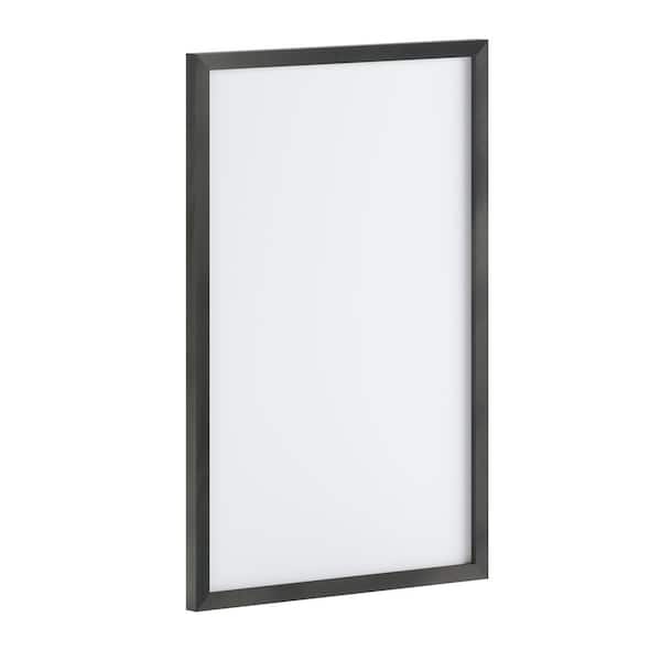Black 24 in. W x 36 in. H Magnetic Marker Board