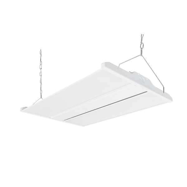 2ft. 28350Lumens 800-Watt Equivalent Integrated LED White High Bay Light Fixture 120-277V 5000K Daylight