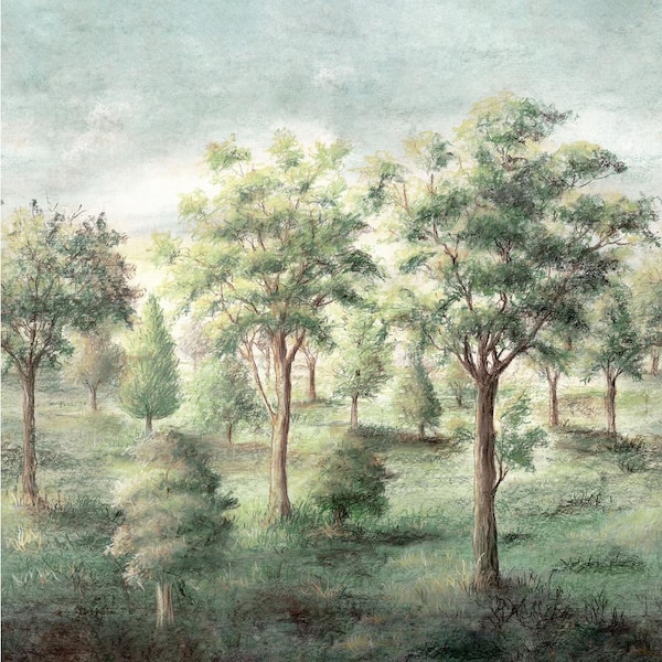 Green Orchard Wall Mural