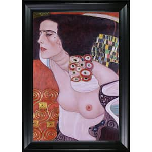 Judith II (Salome) Luxury Line by Gustav Klimt Black Matte King Framed People Oil Painting Art Print 31 in. x 43 in.