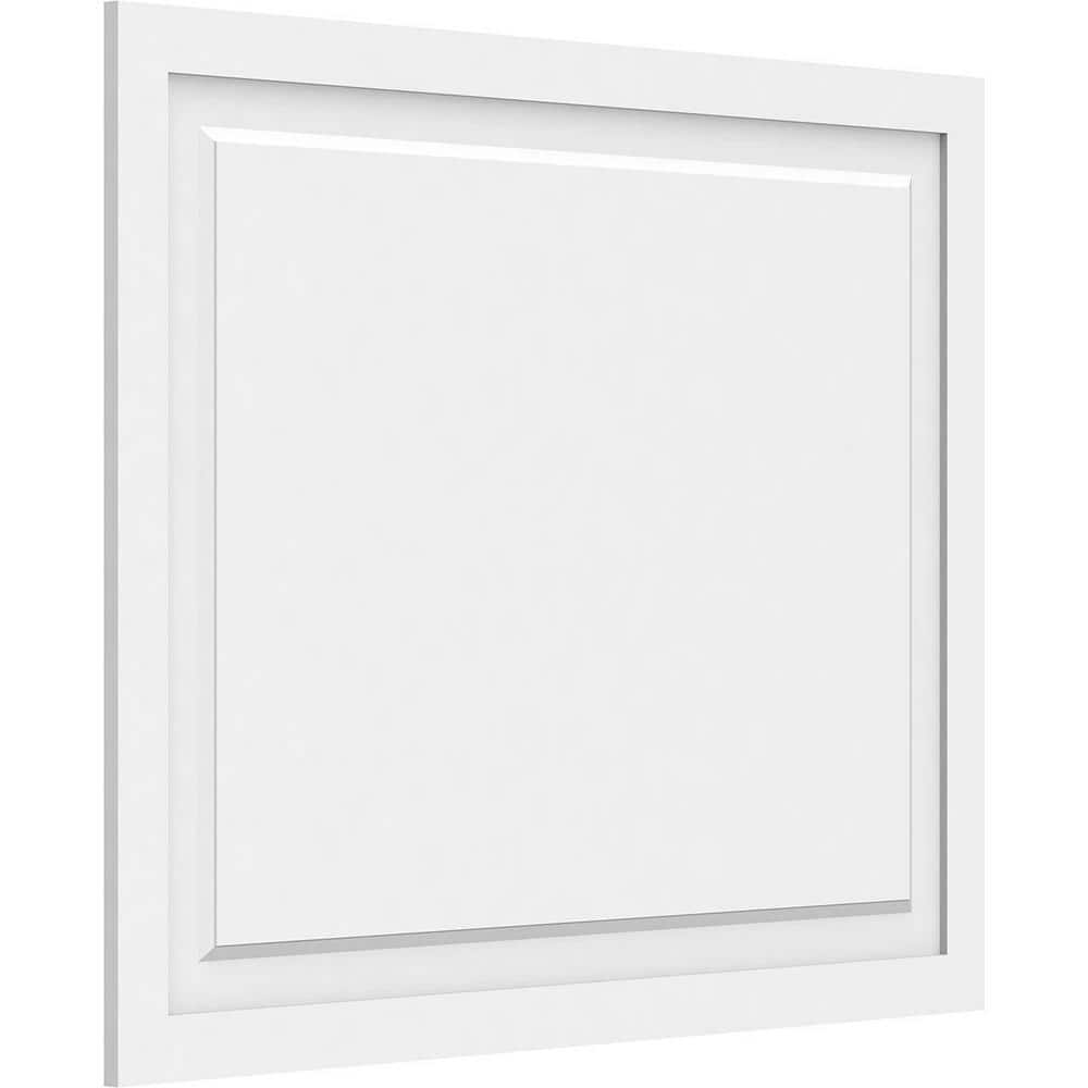 Ekena Millwork 5/8 in. x 3 ft. x 2-2/3 ft. Harrison Raised Panel White ...