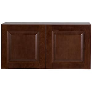 Benton Assembled 30x15x12 in. Wall Cabinet in Amber