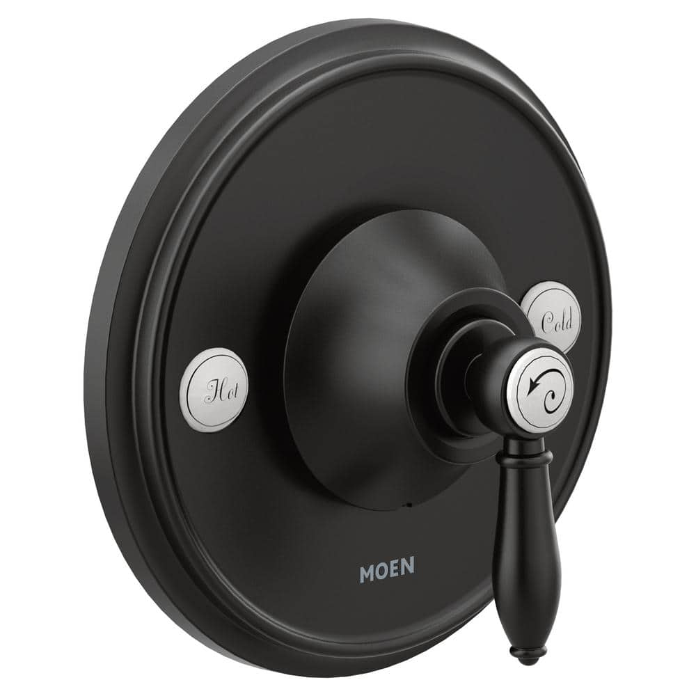 Moen Weymouth Handle Posi Temp Valve Trim Kit In Matte Black Valve