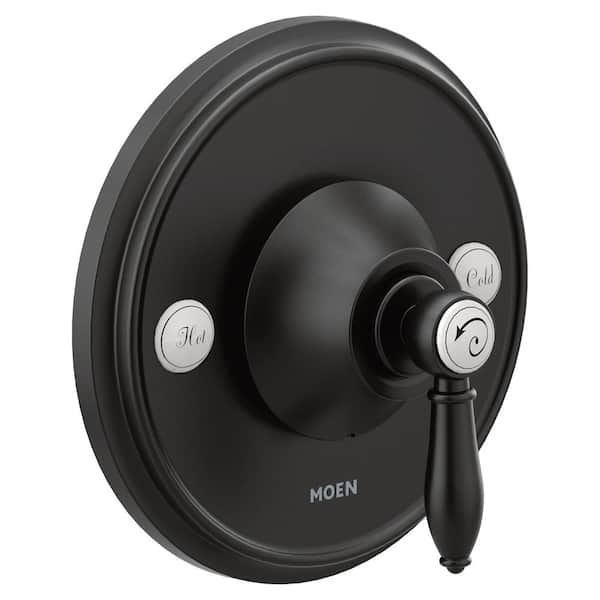 MOEN Weymouth 1-Handle Posi-Temp Valve Trim Kit in Matte Black (Valve Not Included)