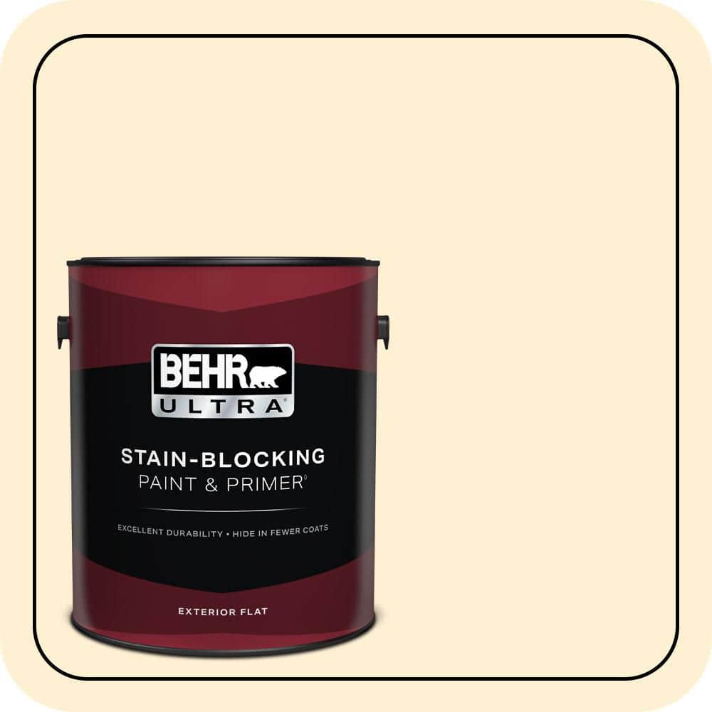 1 gal. #350A-2 Vanilla Milkshake Flat Exterior Paint & Primer price history on PriceWatchPro