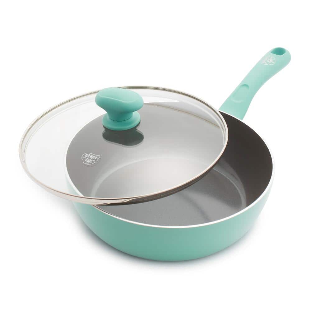 GreenLife, Soft Grip 8, 10 and 12 Frypan Set