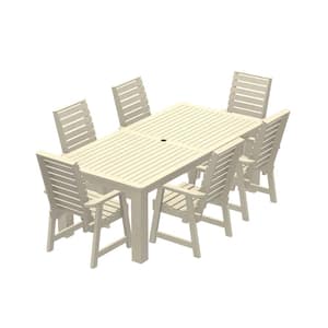 Springville 5-Pieces Round Recycled Plastic Outdoor Dining Set
