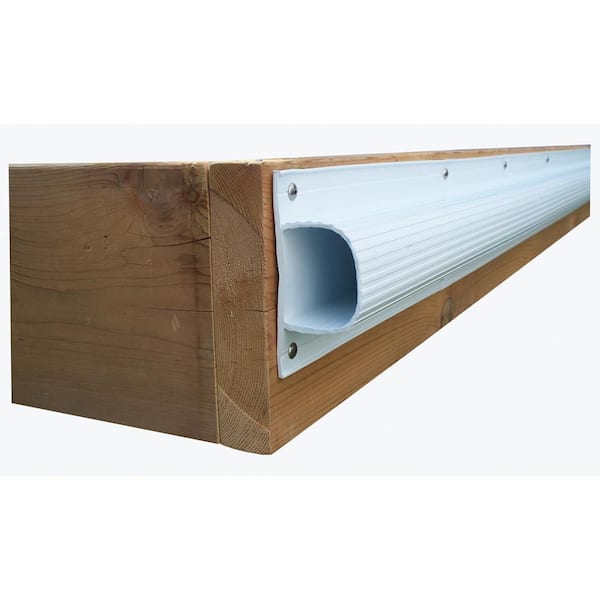 3 in. x 8 in. x 24 ft. Super Saver Profile, White