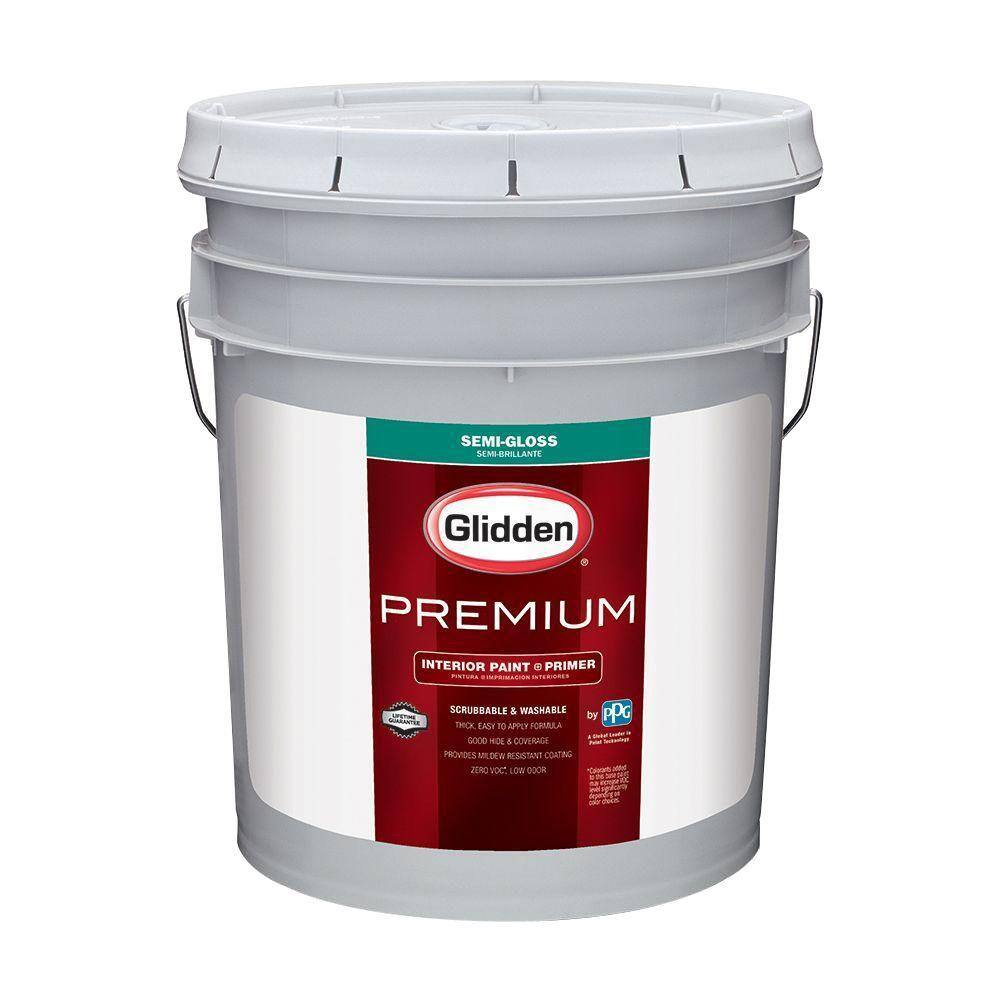 Glidden Premium 5 gal. Base 3 SemiGloss Interior Paint GLN6413N05