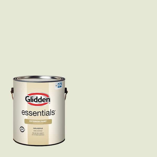 Glidden Essentials 1 gal. PPG1028-1 Hint Of Pine Satin Exterior Paint