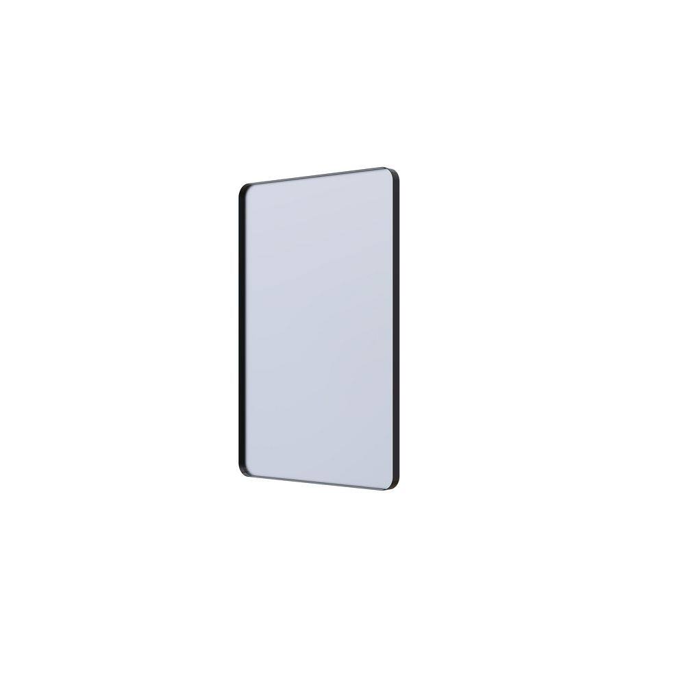 20 in. W x 30 in. H Rectangular Aluminum Framed Wall Bathroom Vanity Mirror in Matte Black (Mounting Hardware Included) price history on PriceWatchPro