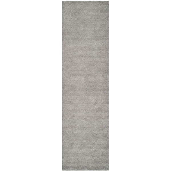 SAFAVIEH Himalaya Grey 2 ft. x 6 ft. Solid Runner Rug