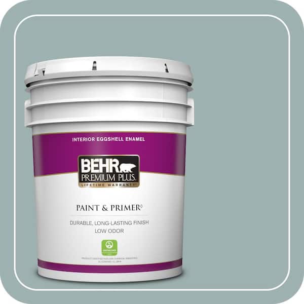 BEHR PREMIUM PLUS 5 gal. #PPF-36 Veranda Charm Eggshell Enamel Low Odor Interior Paint & Primer
