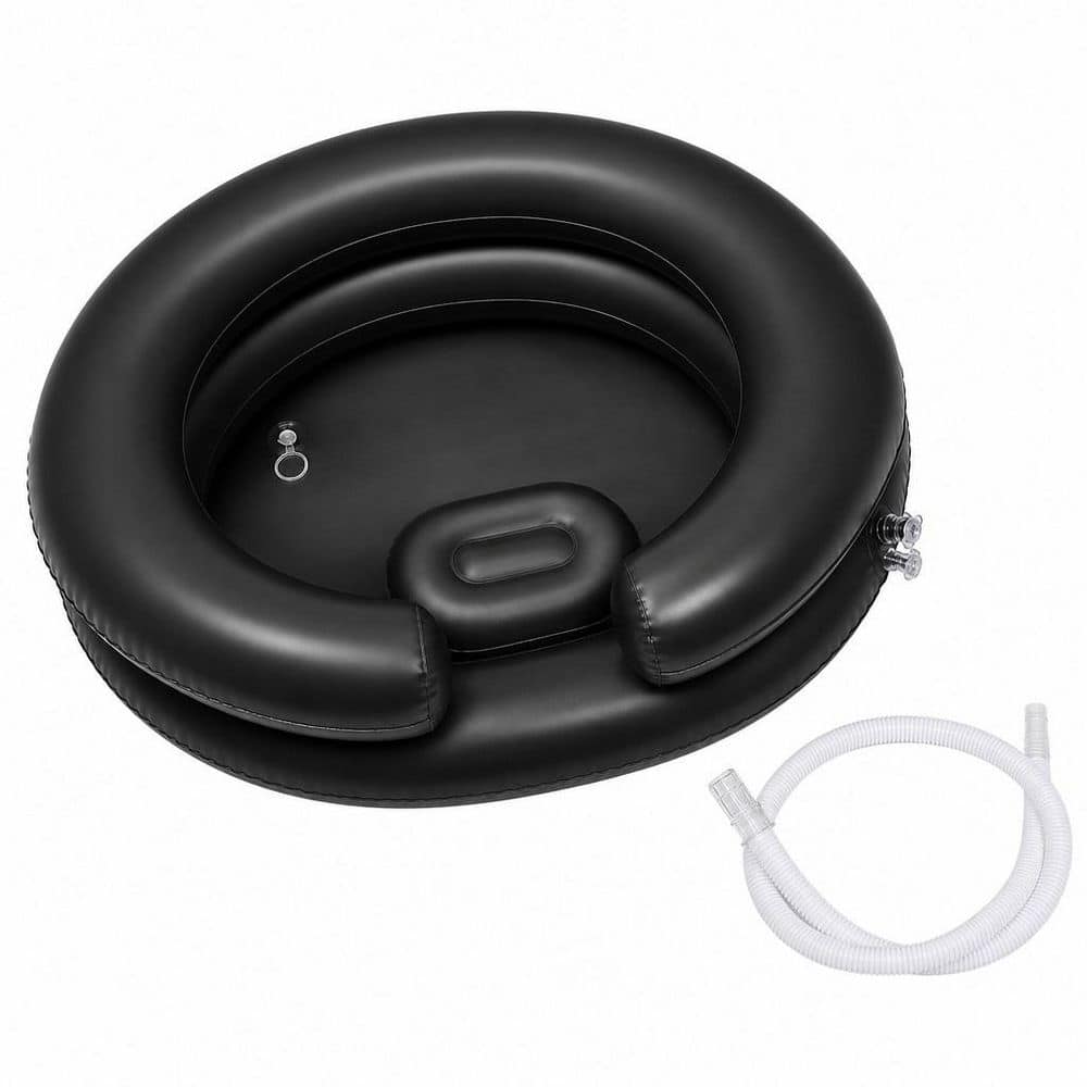 1-Pack Inflatable Shampoo Basin Hair Washing Sink in Black for Bedridden Elderly Disabled Home Care Locs Detox Salon Use price history on PriceWatchPro