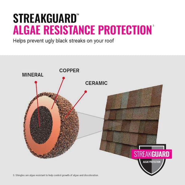 Owens Corning ImpactRidge Brownwood Algae Resistant Asphalt Shingles