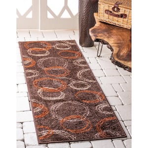 Autumn Cornucopia Brown 2' 0 x 6' 0 Runner Rug