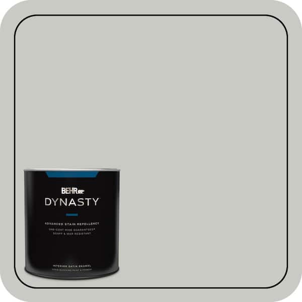 BEHR DYNASTY 1 qt. #N380-2 Heath Gray Satin Enamel Interior Stain-Blocking Paint and Primer