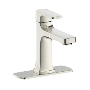 Chatelet Single-Handle 1 or 3 Hole 4 in centerset Bathroom Faucet in Brushed Nickel