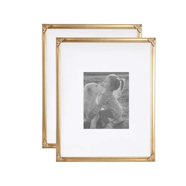 Arendahl 2 piece Gold Wood Picture Frame Set of 2