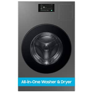 Bespoke 5.3 cu. ft. Ultra Capacity All-In-One Washer Dryer Combo with Super Speed and Ventless Heat Pump in Dark Steel