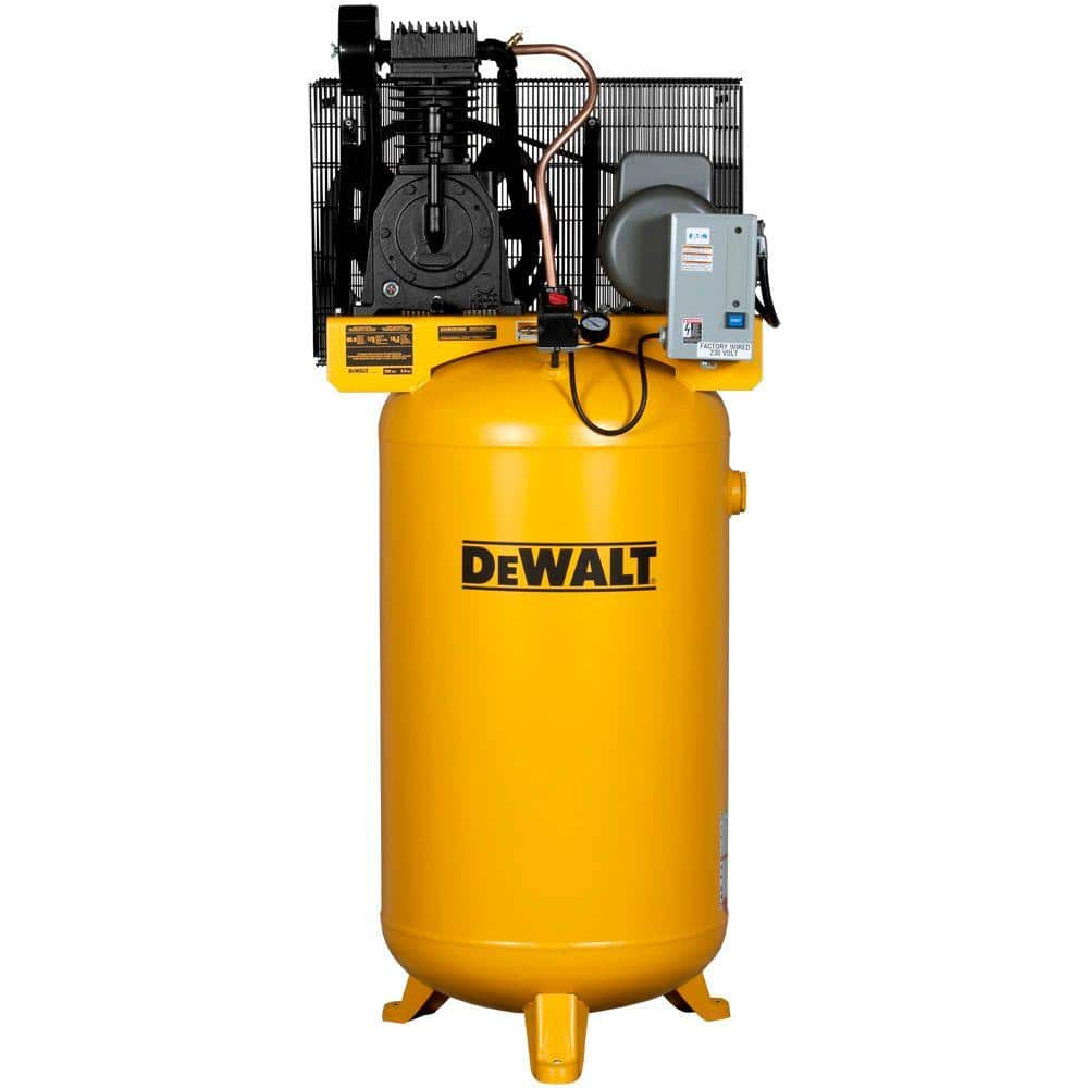 DEWALT 80 Gal. 5 HP 175 PSI 2-Stage Stationary Electric Air Compressor ...