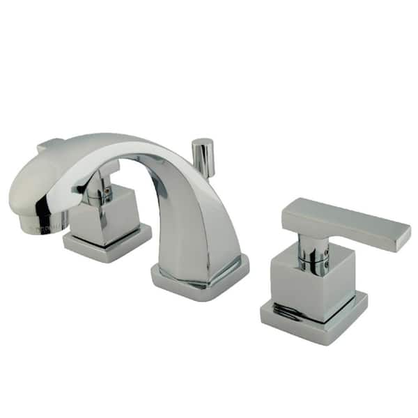 Kingston Brass Executive 8 in. Widespread 2-Handle Bathroom Faucet in Chrome